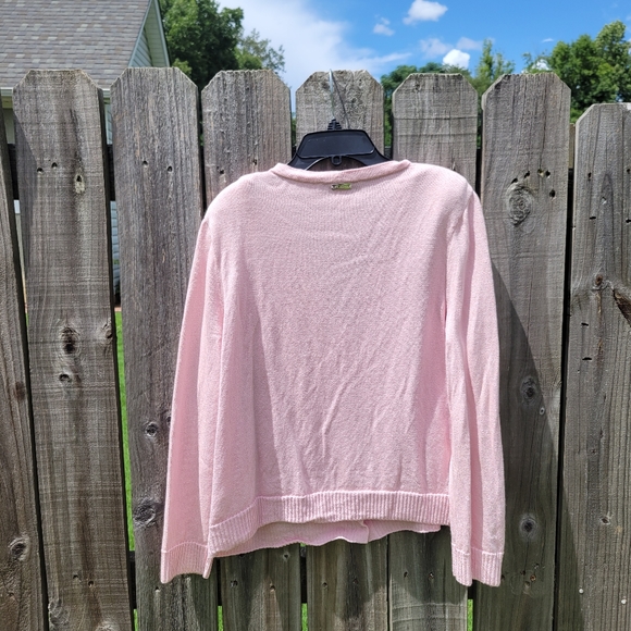 St. John Sport Blush Pink Button Cardigan Large - Picture 6 of 10